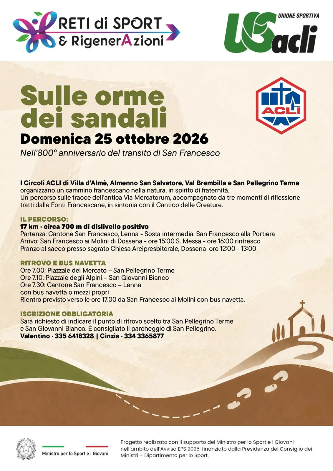 Sulle orme dei sandali